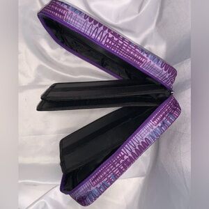 Qianshan Organizer Purple Bag Gel Pens Colored Pencils Container Bag